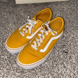 solid yellow vans